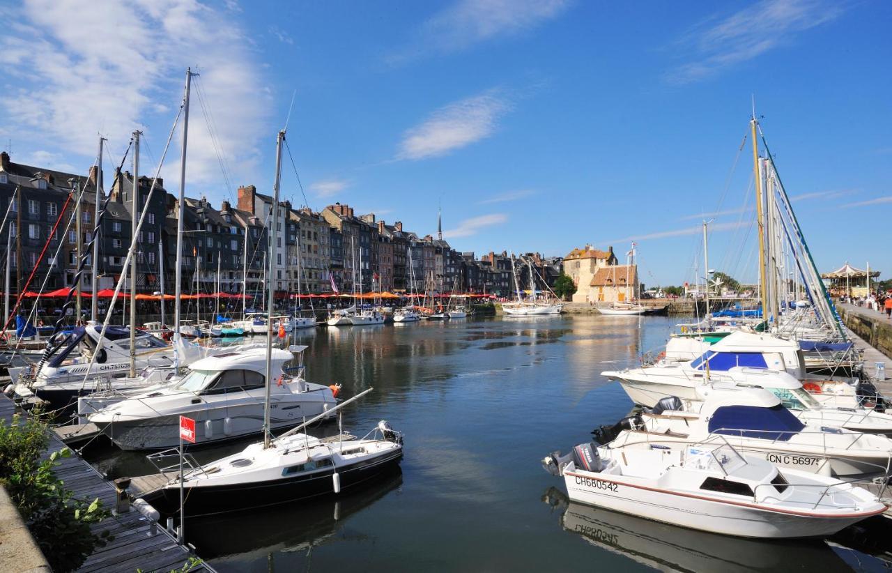 Appartement Romantique, Vue Panoramique Bassin De L'Est Honfleur Bagian luar foto
